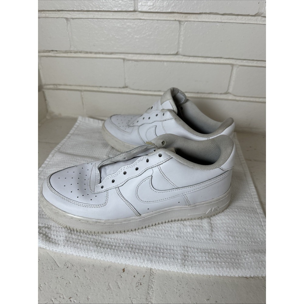 Nike Air Force 1 Sneakers - White/White, US 7Y
